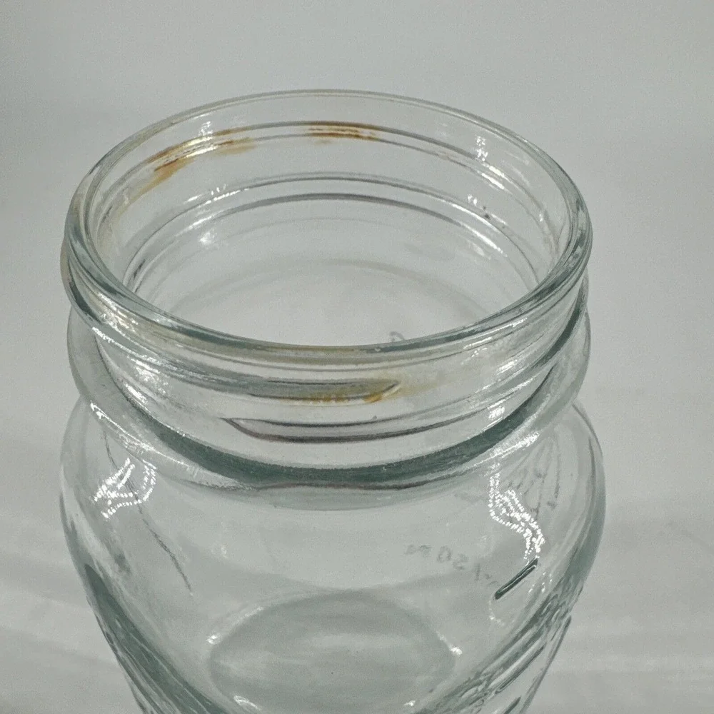Ball Mason Canning Jar Qt Blue Tint Glass Measure Sculptured 62 C10‎ w/Zinc Lid